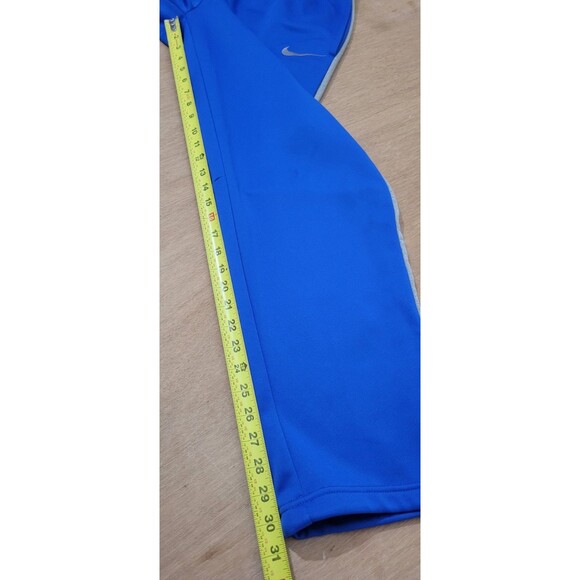 Nike Therma-fit Fleece Sweatpants Size Large Men's Gray & Blue Nike Swoosh Logo - Picture 14 of 16